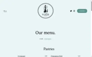 Voila French Café website