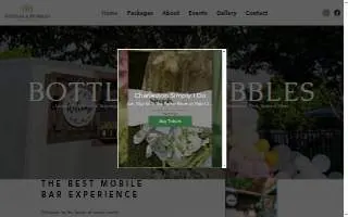 Bottles & Bubbles Mobile Bar Service website