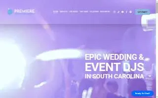 Premiere Party Entertainment website
