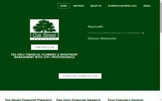 Oak Street Advisors - Fee-Only Fiduciary Financial & Tax Planners of Mt Pleasant website