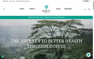 Purity Coffee website