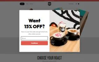 Blackbeard Coffee Roasters website