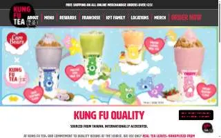 Kung Fu Tea Downtown Greenville website