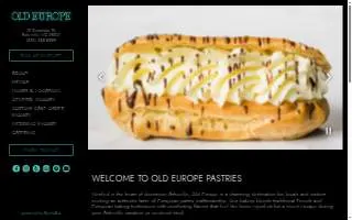Old Europe Pastries website