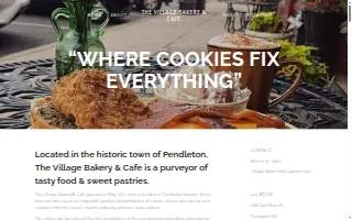 The Village Bakery & Cafe of Pendleton website