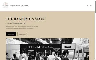 The Bakery on Main website
