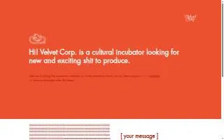 The Velvet Factory LLC website