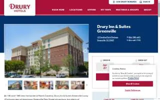 Drury Inn & Suites Greenville website