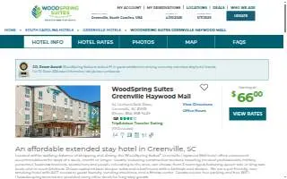 WoodSpring Suites Greenville Haywood Mall website