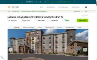 La Quinta Inn & Suites by Wyndham Greenville Woodruff Road website