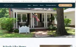 The Guest House of Cheraw website
