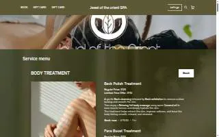 Jewel of the Orient Head SPA website