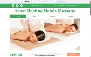 Asian Healing Hands Massage website