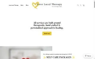 Love Local Therapy website