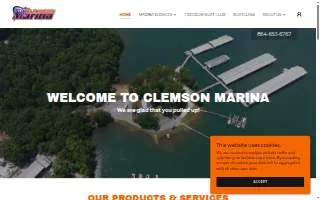 Clemson Marina website