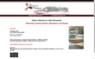 Ryan's Marina website