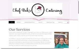 Chef Beks Catering website
