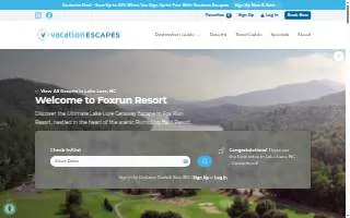 Fox Run Resort website