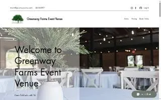 Greenway Farms Event Venue website