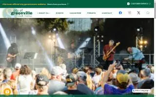 Greenville Special Events website
