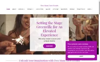 Two Mom Crew Events website