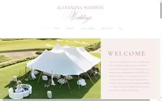 Alexandra Madison Weddings website