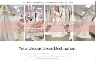 Madison Carolina Bridal Boutique website
