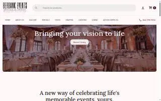 Berbank Events - Rentals & Design website