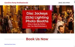 Carolina Party Professionals Mobile DJs & Disc Jockeys website