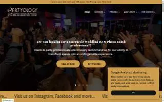 iPartyology - Wedding DJ & Photobooth Services of Boiling Springs website