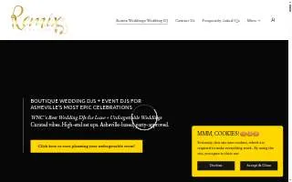 Remix Weddings- Mobile DJ, Wedding DJs, and Photo Booths of Arden website