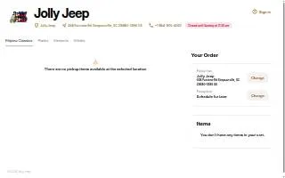 Jolly Jeep website