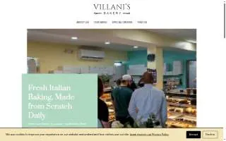 Villani's Bakery website