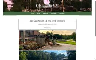 High Falls RV Park website