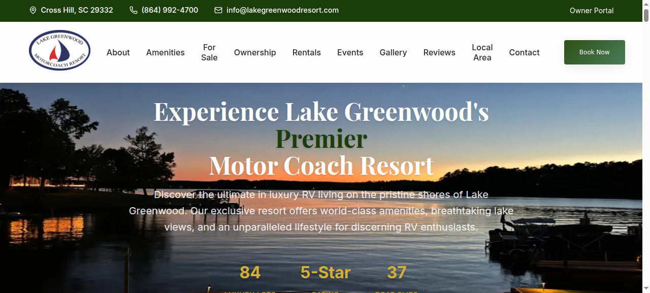 Lake Greenwood Motorcoach Resort