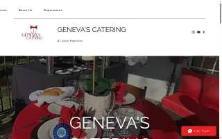 Geneva's Catering of Roebuck website