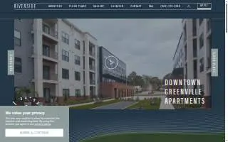 Riverside Apartments of Greenville website