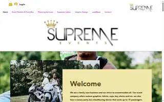 Supreme Events LLC website