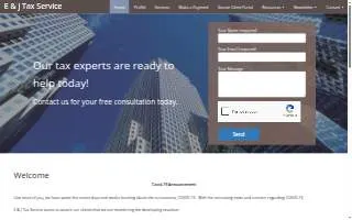 E & J's Tax Services website