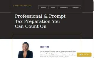 B Lane Tax Service website