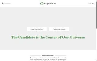 AppleOne Employment Services - Columbia website