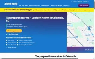 Jackson Hewitt Tax Service of Columbia website