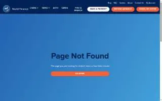World Finance of West Columbia website