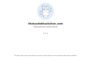 The Tax Debt Solution