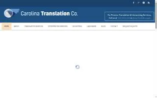 Carolina Translation Company of Columbia website