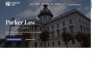 Parker Law, LLC of Columbia website