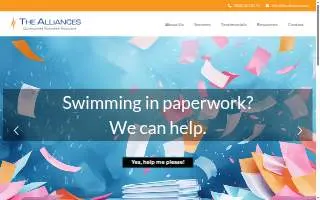 The Alliances - Bookkeeping website