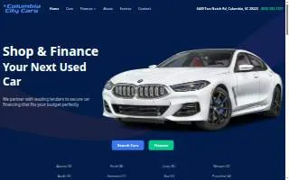 Columbia City Cars website