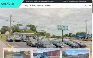 AMS Auto website