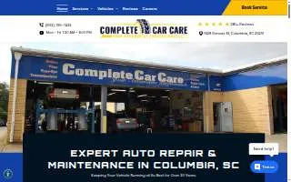 Complete Car Care of Columbia website